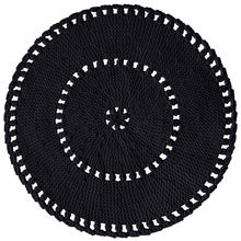 Crochet BOHO rug | CHARCOAL - Zuri House