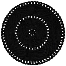 Crochet BOHO rug | CHARCOAL - Zuri House