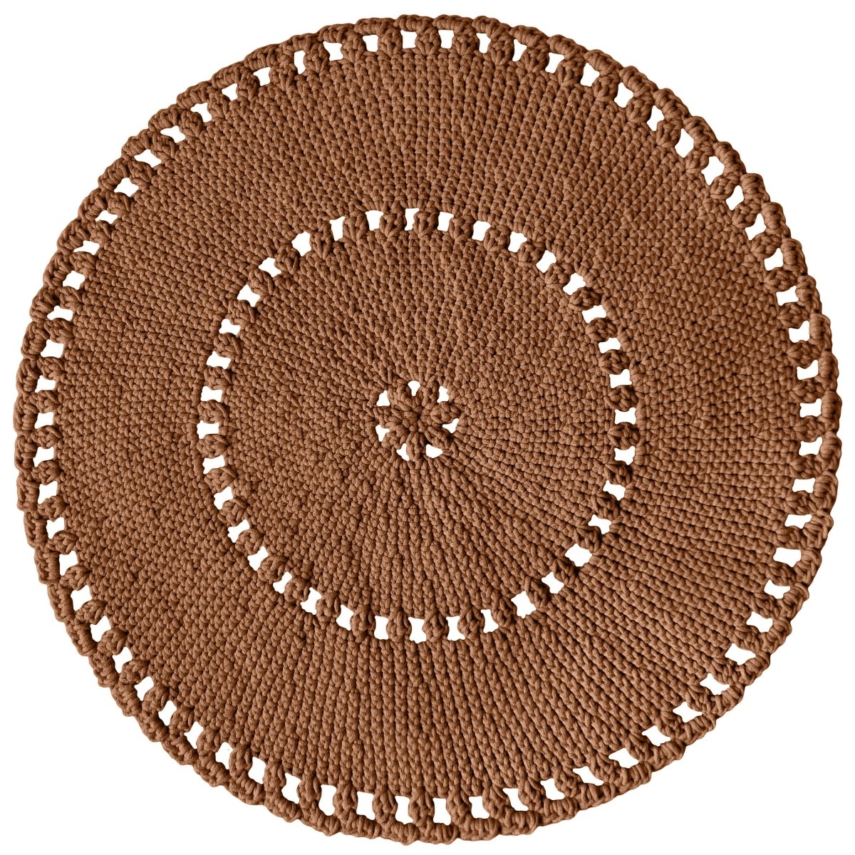 Crochet BOHO rug | CINNAMON - Zuri House