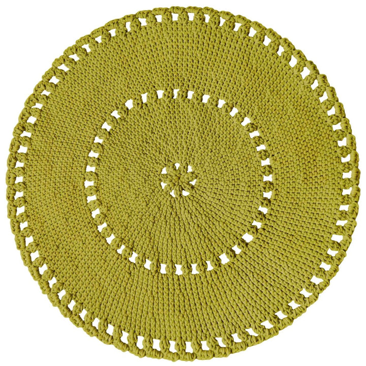 Crochet BOHO rug | GOLDEN KIWI - Zuri House