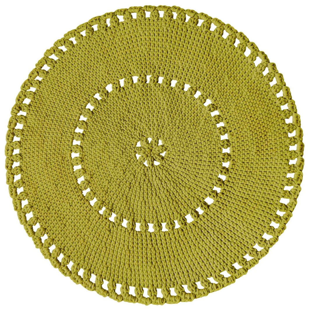 Crochet BOHO rug | GOLDEN KIWI - Zuri House