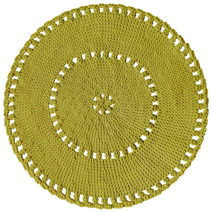 Crochet BOHO rug | GOLDEN KIWI - Zuri House