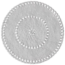 Crochet BOHO rug | LIGHT GREY - Zuri House