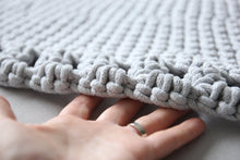 Crochet BOHO rug | LIGHT GREY - Zuri House