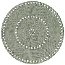 Crochet BOHO rug | LIGHT OLIVE - Zuri House