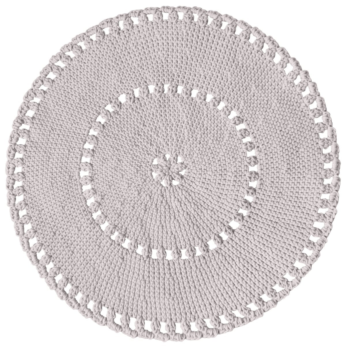 Crochet BOHO rug | OATMEAL - Zuri House
