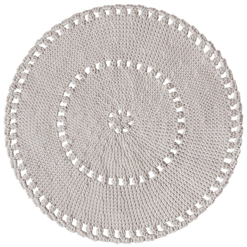 Crochet BOHO rug | OATMEAL - Zuri House