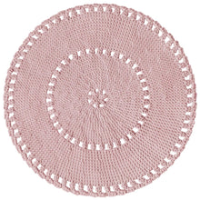 Crochet BOHO rug | POWDER PINK - Zuri House