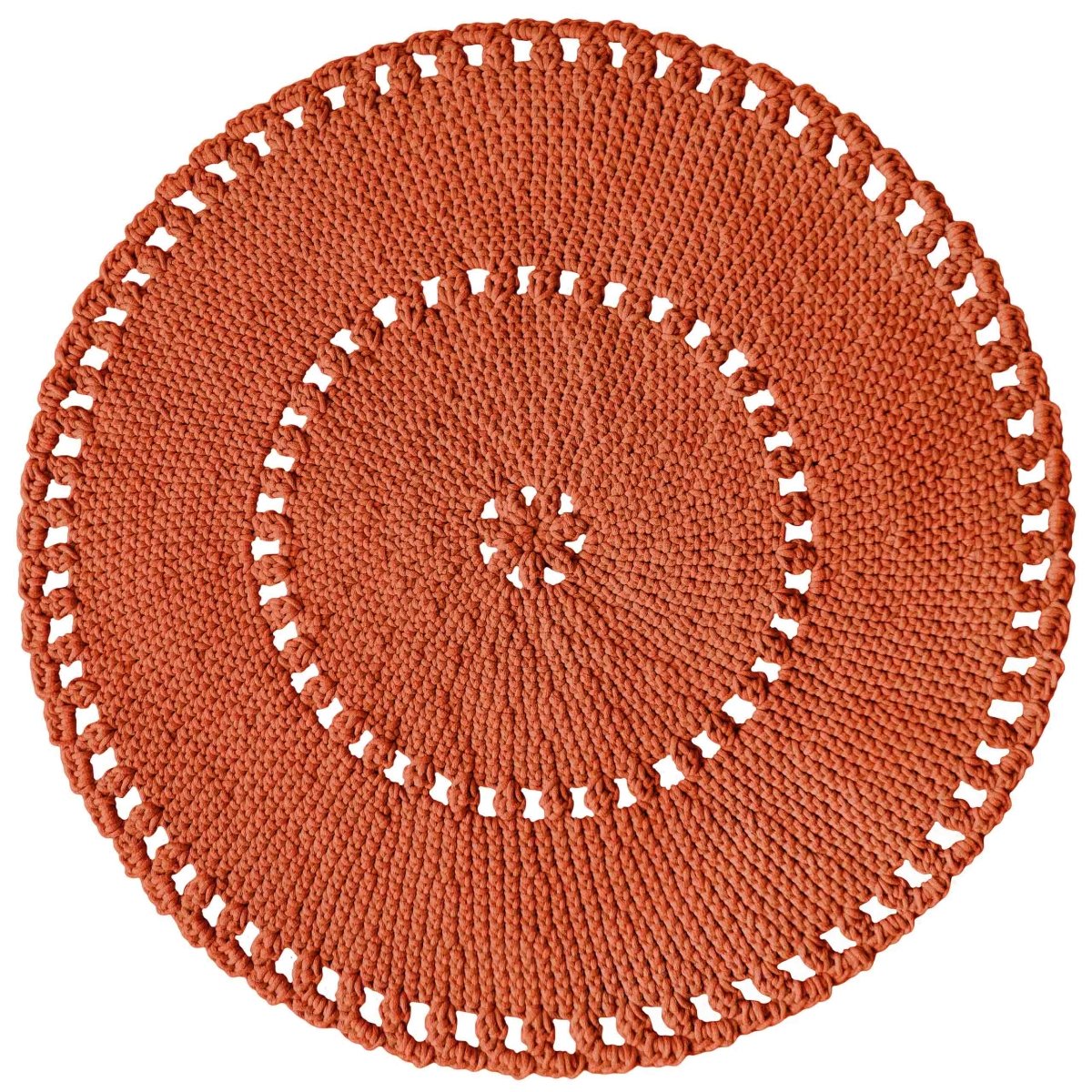 Crochet BOHO rug | PUMPKIN - Zuri House