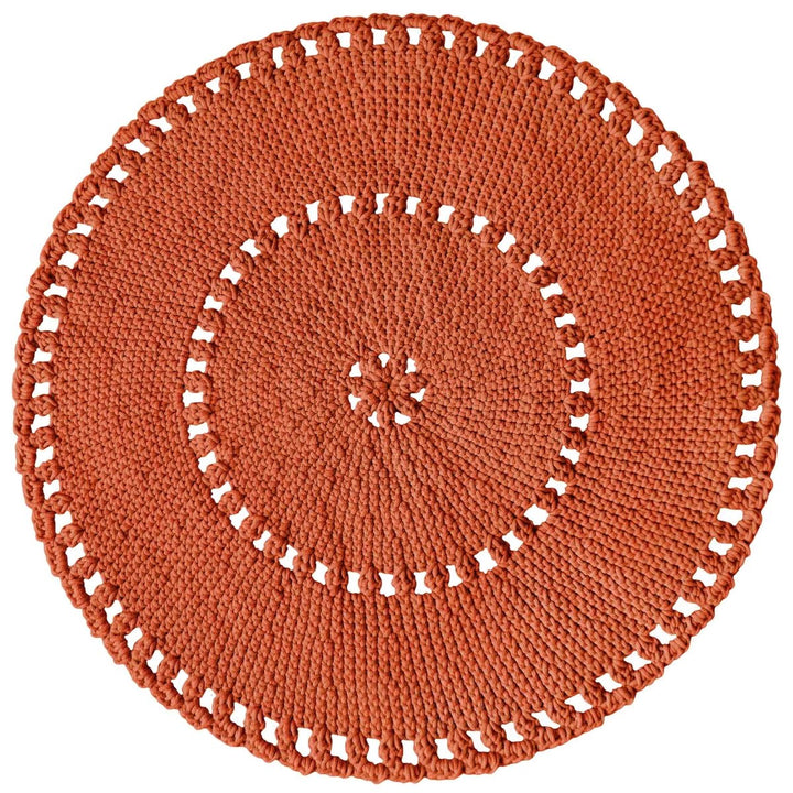 Crochet BOHO rug | PUMPKIN - Zuri House