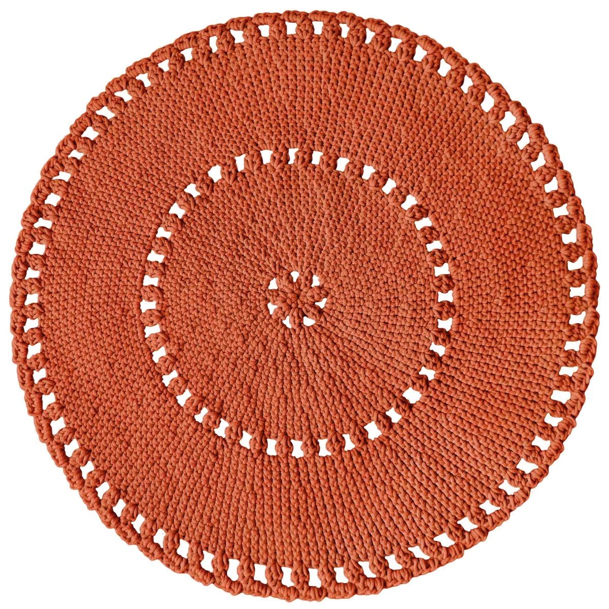 Crochet BOHO rug | PUMPKIN - Zuri House