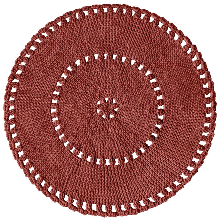 Crochet BOHO rug | TERRACOTTA - Zuri House