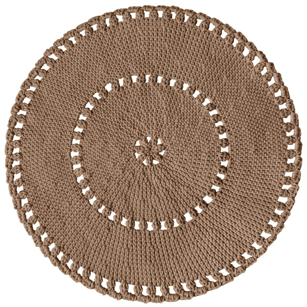 Crochet BOHO rug | TOFFEE - Zuri House