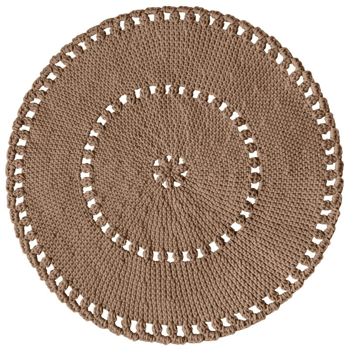 Crochet BOHO rug | TOFFEE - Zuri House