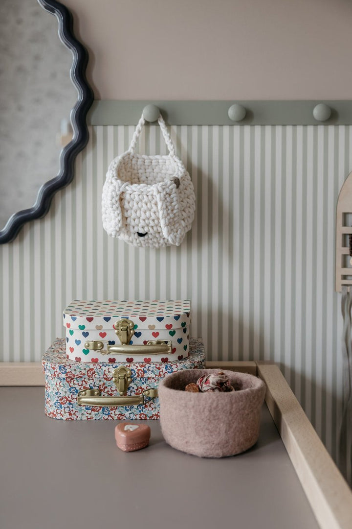Crochet bunny basket | IVORY - Zuri House