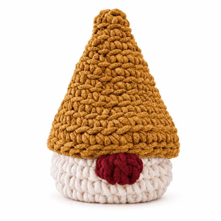Crochet Christmas Gonk Basket | MUSTARD - Zuri House