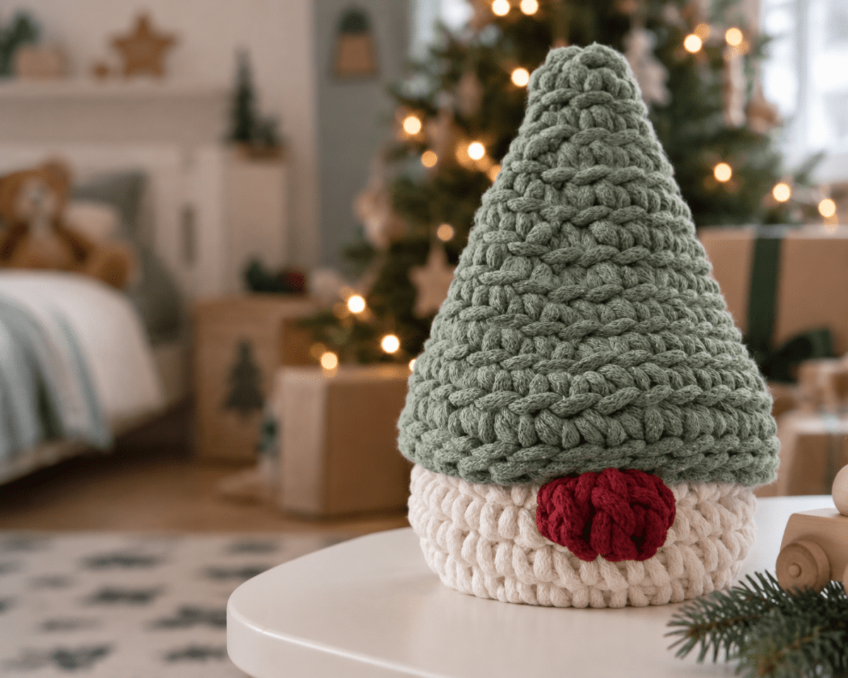 Crochet Christmas Gonk Basket | SAGE - Zuri House