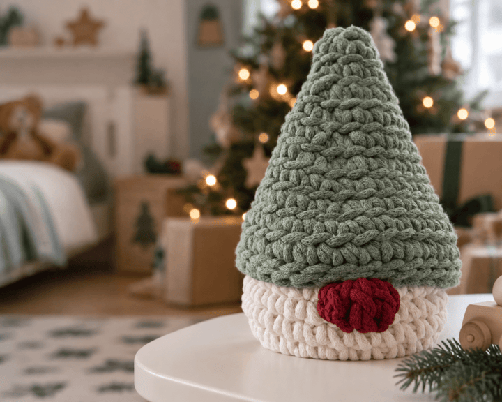Crochet Christmas Gonk Basket | SAGE - Zuri House