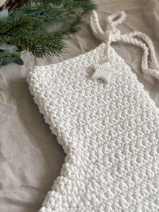 Crochet Christmas Stocking | IVORY - Zuri House