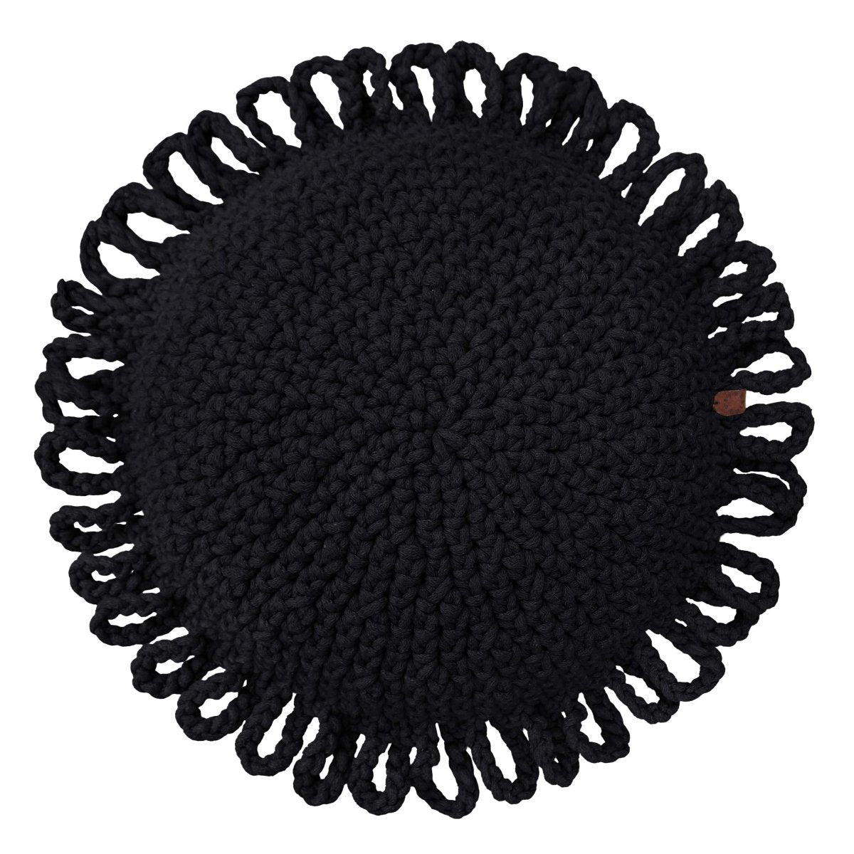 Crochet cushion FUN | BLACK - Zuri House