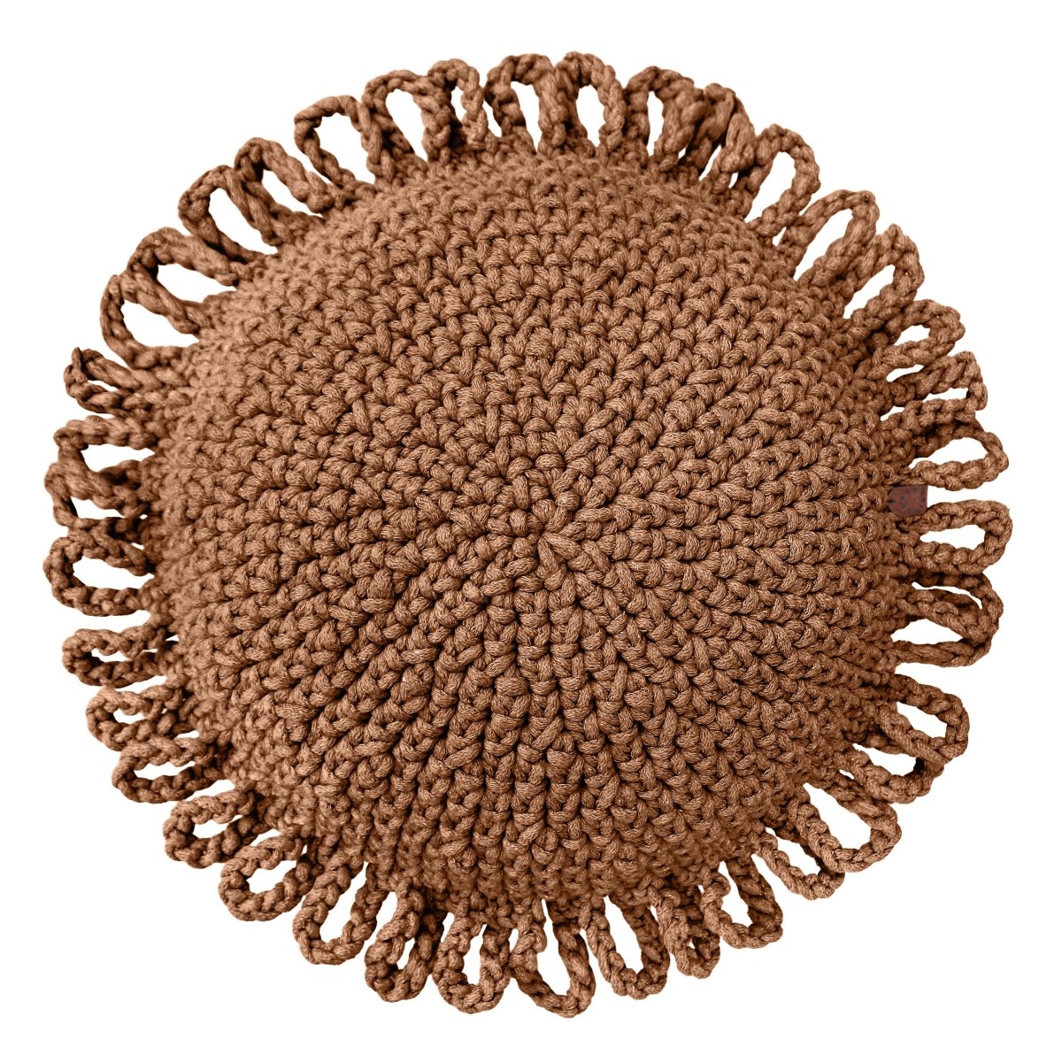 Crochet cushion FUN | CINNAMON - Zuri House