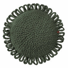 Crochet cushion FUN | OLIVE GREEN - Zuri House