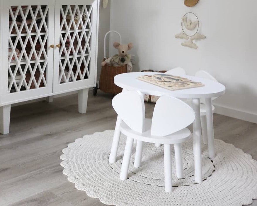 Crochet doily rug | IVORY - Zuri House