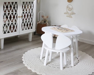 Crochet doily rug | IVORY - Zuri House