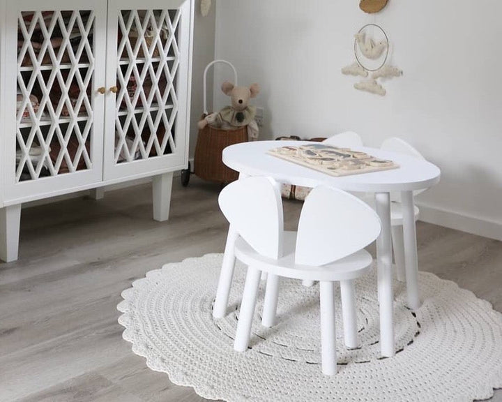 Crochet doily rug | IVORY - Zuri House