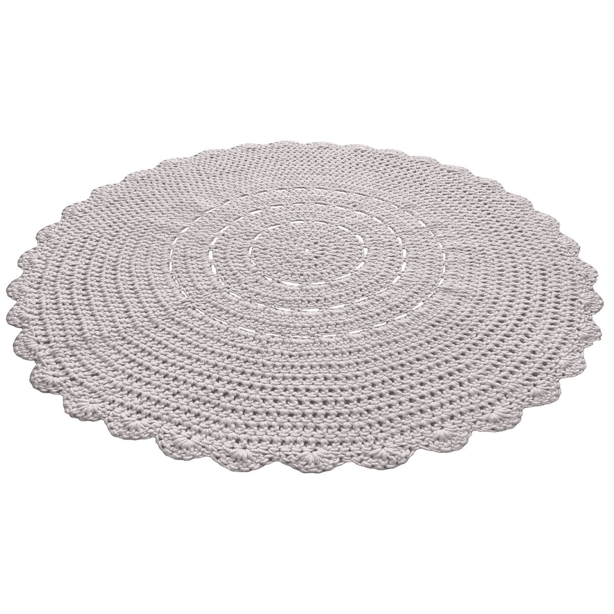 Crochet doily rug | OATMEAL - Zuri House