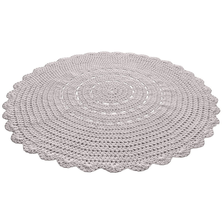 Crochet doily rug | OATMEAL - Zuri House