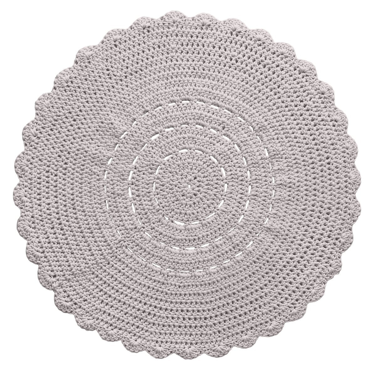 Crochet doily rug | OATMEAL - Zuri House