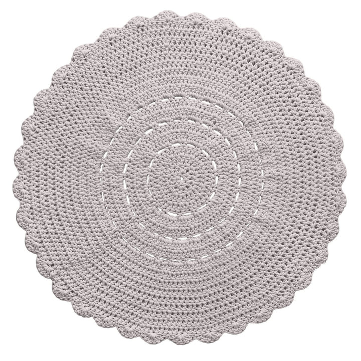 Crochet doily rug | OATMEAL - Zuri House