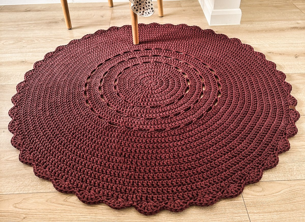 Crochet doily rug | TERRACOTTA - Zuri House