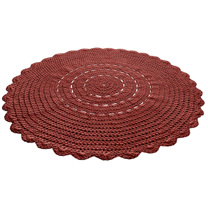 Crochet doily rug | TERRACOTTA - Zuri House