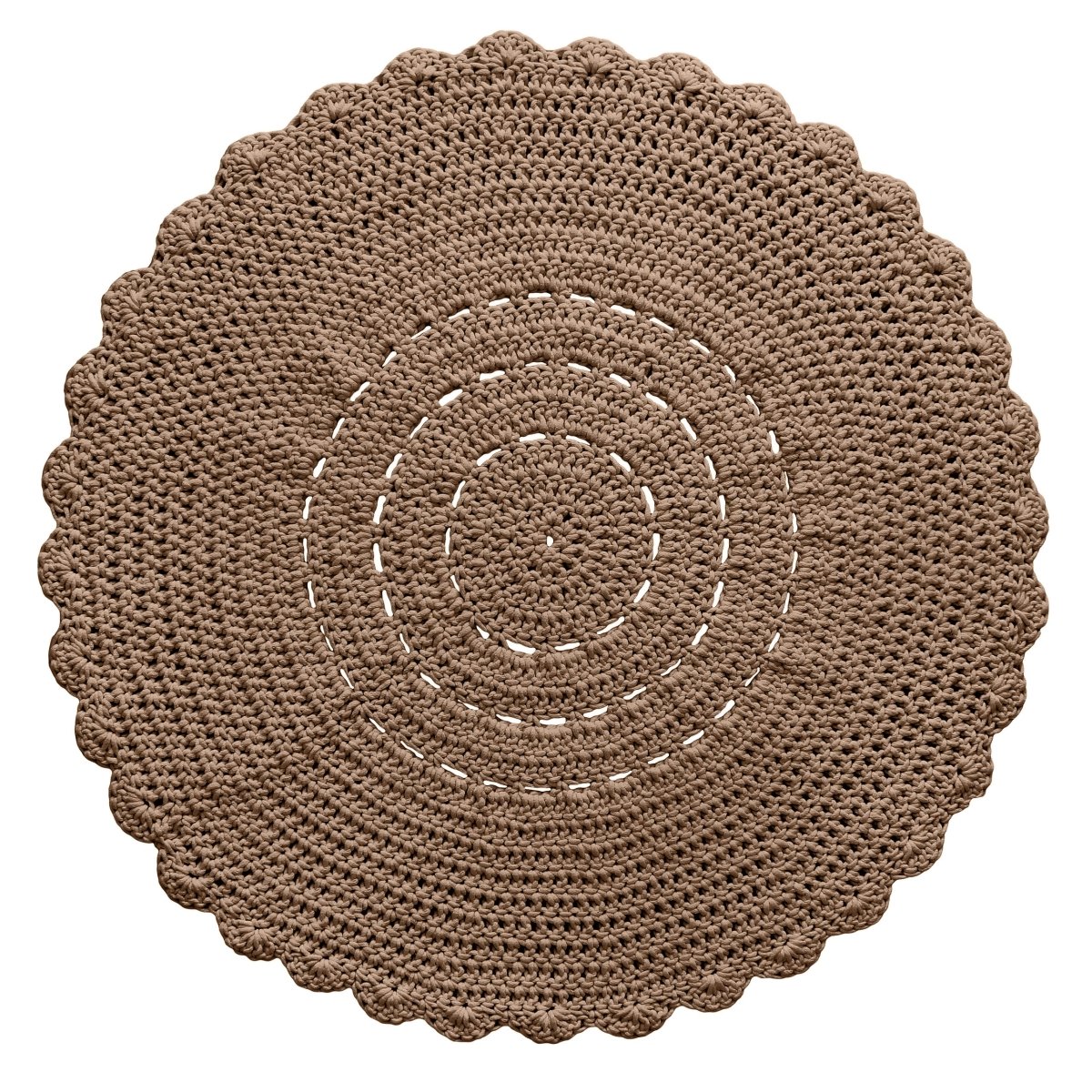 Crochet doily rug | TOFFEE - Zuri House