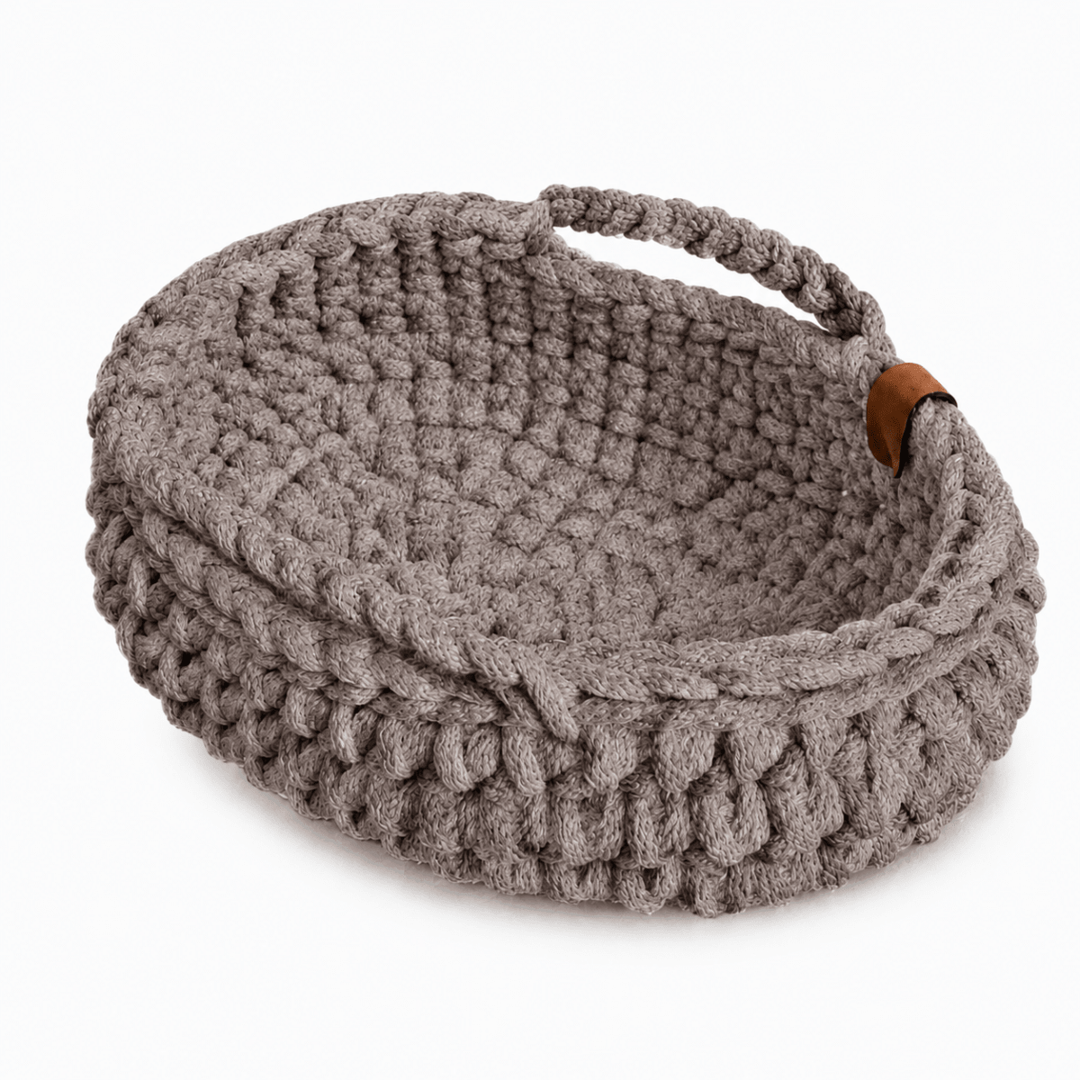 Crochet Doll Basket with Handles | MOCHA - Zuri House