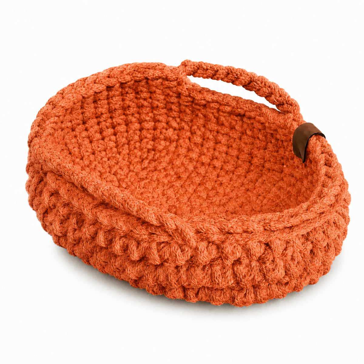 Crochet Doll Basket with Handles | PUMPKIN - Zuri House