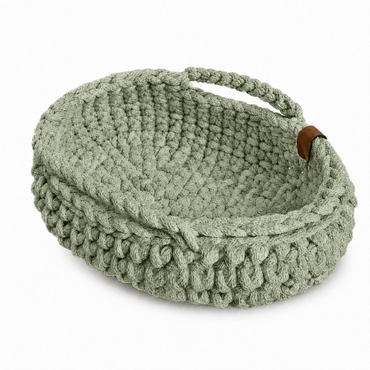 Crochet Doll Basket with Handles | SAGE - Zuri House
