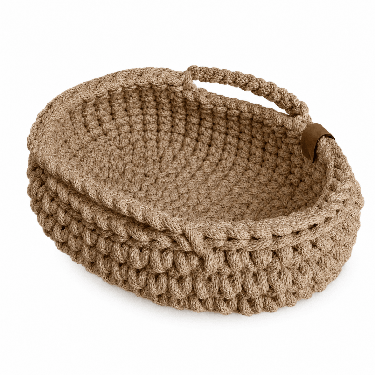 Crochet Doll Basket with Handles | TOFFEE - Zuri House