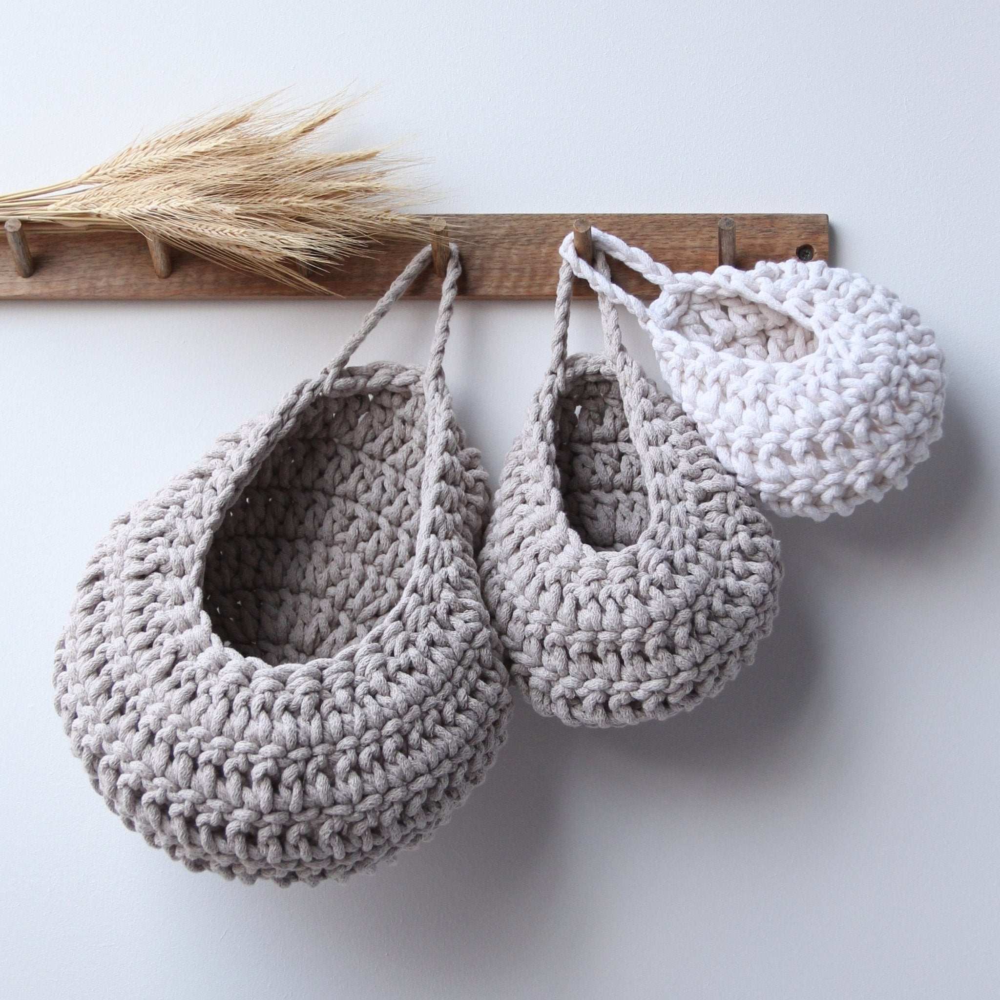 Crochet Drop Baskets - Zuri House