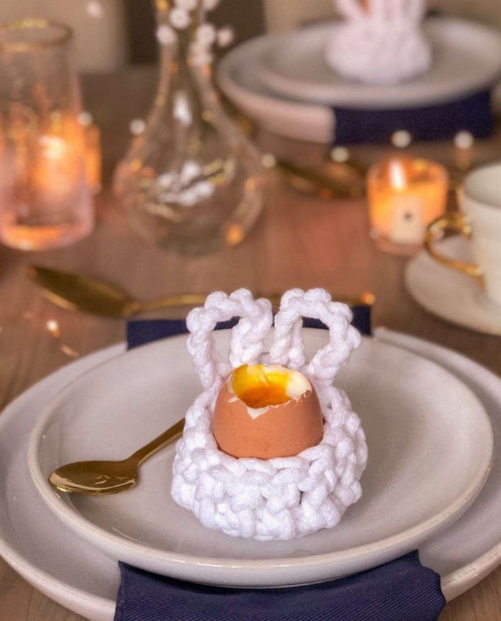 Crochet Easter Bunny Egg Cup PATTERN - Zuri House