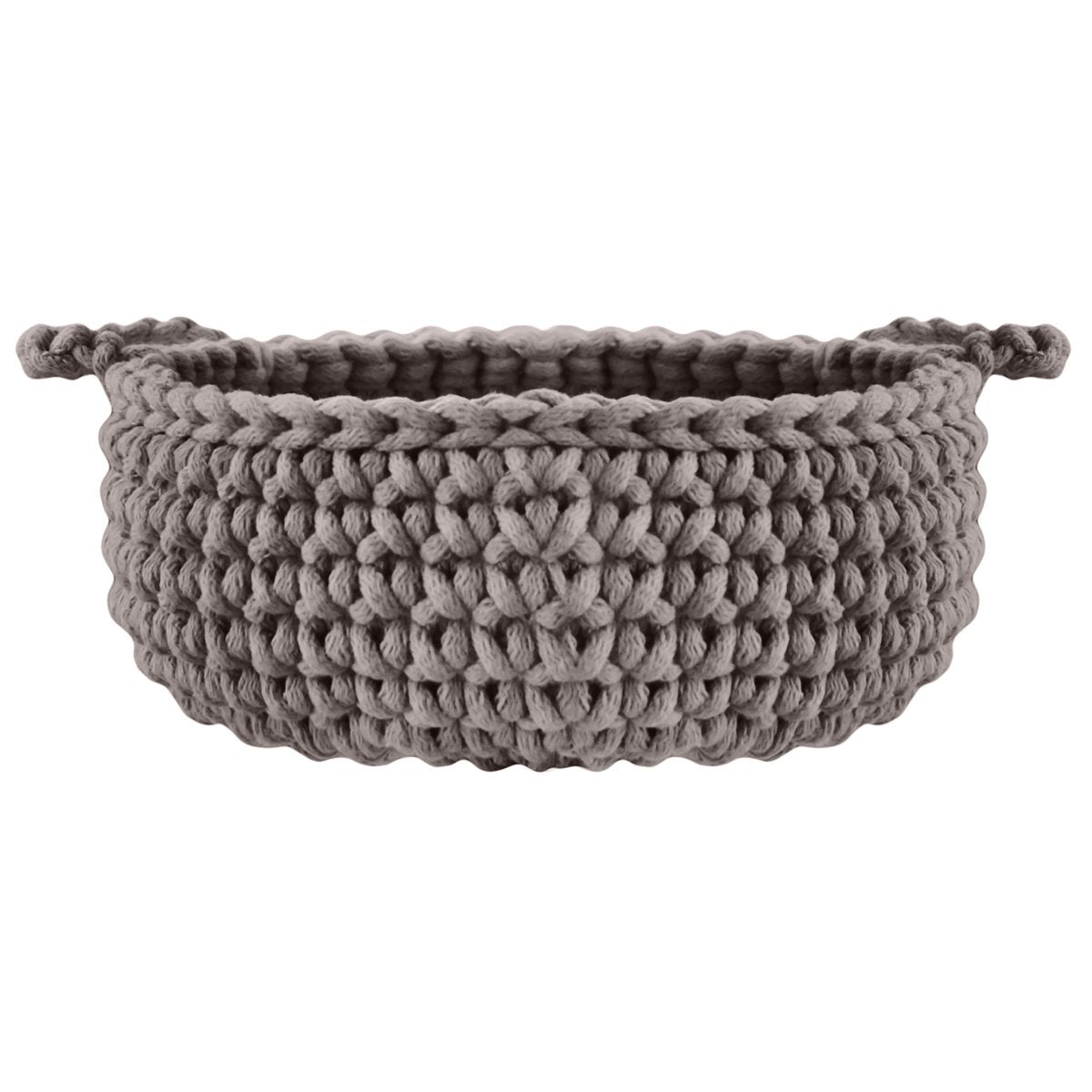 Crochet flat basket, Small | MOCHA - Zuri House