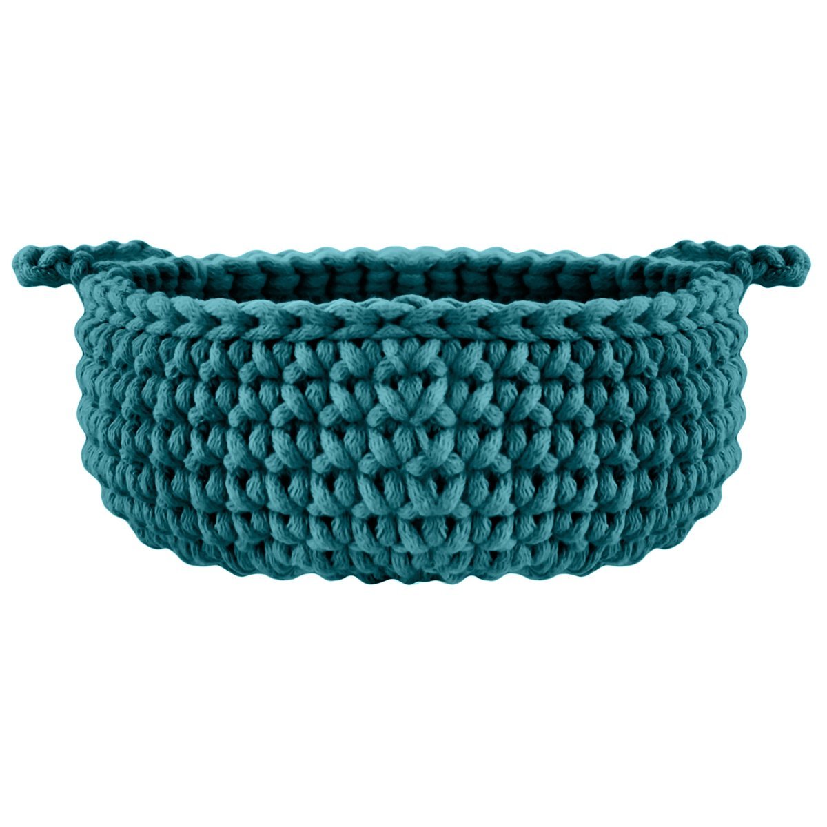 Crochet flat basket, Small | OCEAN - Zuri House