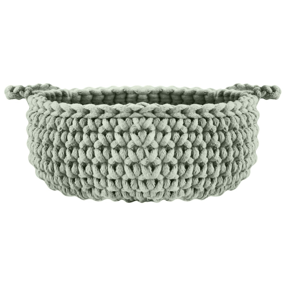 Crochet flat basket, Small | SAGE - Zuri House