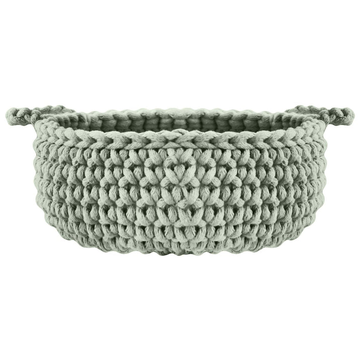 Crochet flat basket, Small | SAGE - Zuri House