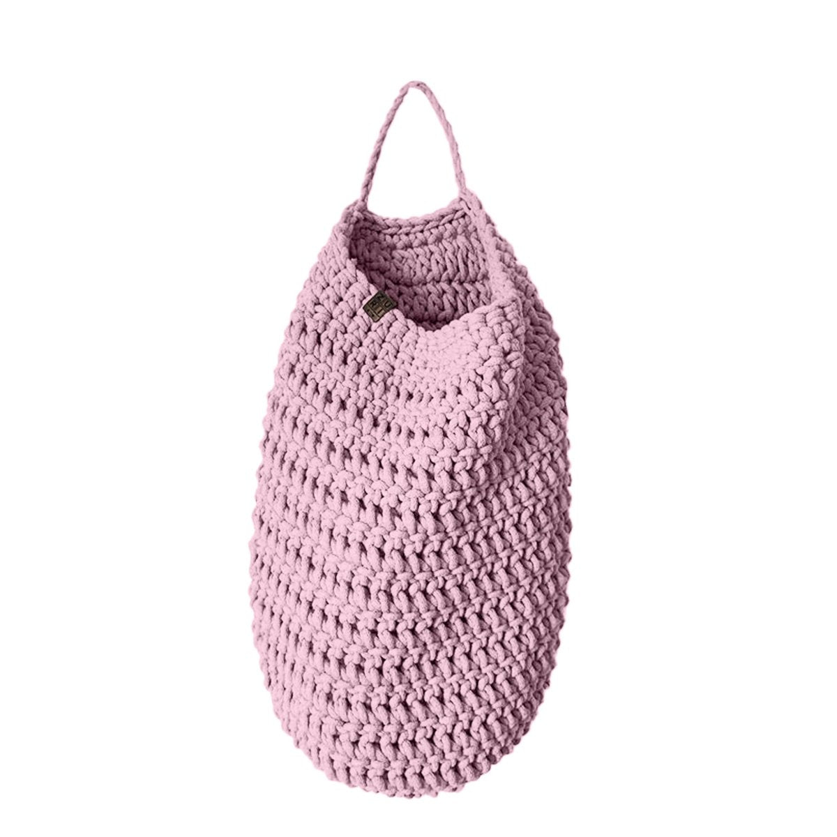 Crochet hanging bag, Large | DUSTY ROSE - Zuri House