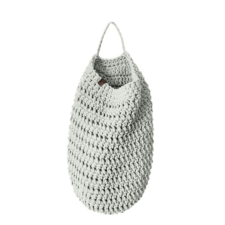 Crochet hanging bag, Large | LIGHT OLIVE - Zuri House