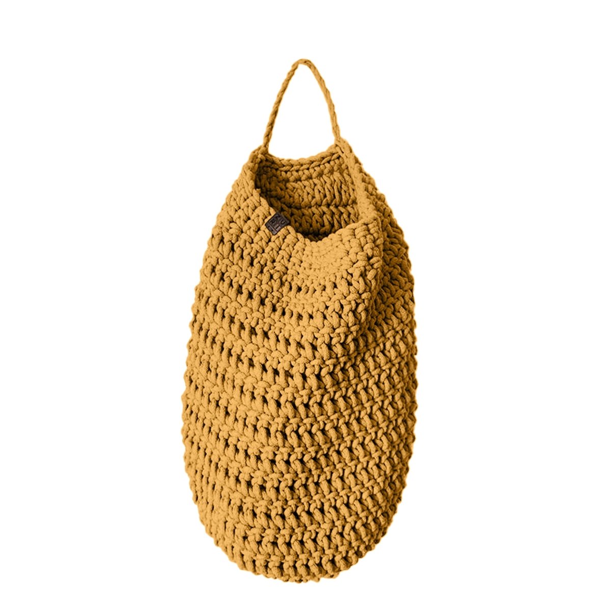 Crochet hanging bag, Large | MUSTARD - Zuri House