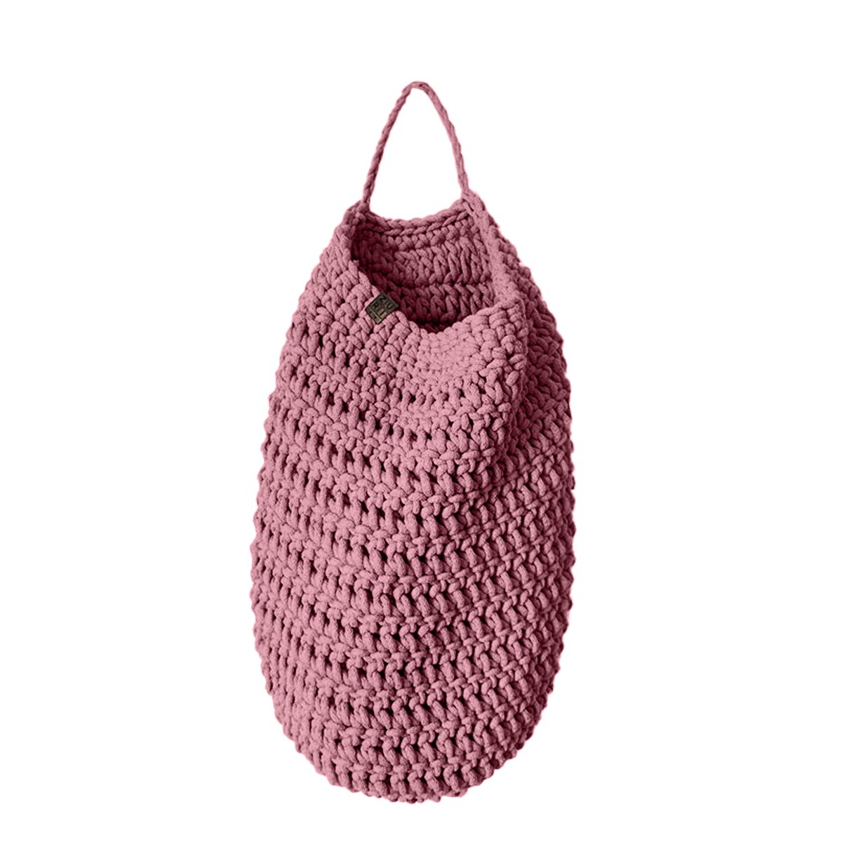 Crochet hanging bag, Large | OLD ROSE - Zuri House